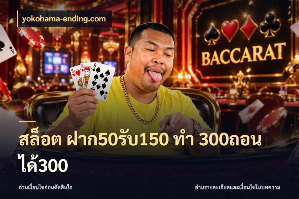สล็อต ฝาก50รับ150 ทํา 300ถอนได้300 สนุกกับตัวเลือกโปรในสไตล์ของคุณ ในมุม yokohama-ending.com