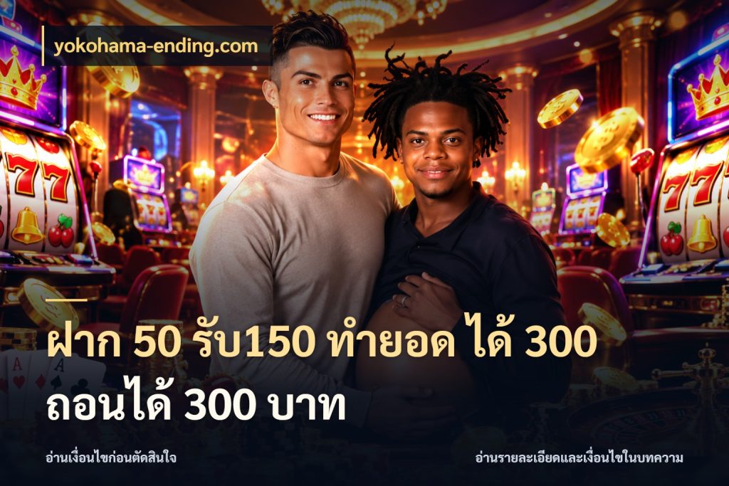 ฝาก 50 รับ150 ทำยอด ได้ 300 ถอนได้ 300 บาท สนุกกับตัวเลือกโปรในสไตล์ของคุณ สไตล์ yokohama-ending.com