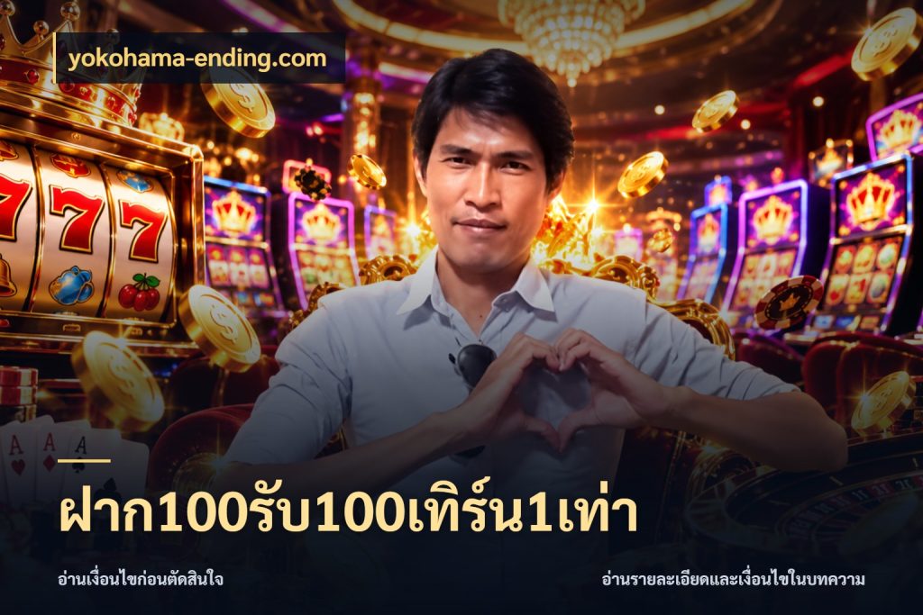 ฝาก100รับ100เทิร์น1เท่า ยอดฝากและยอดรับในมุมของคนชอบลุ้น กับ yokohama-ending.com