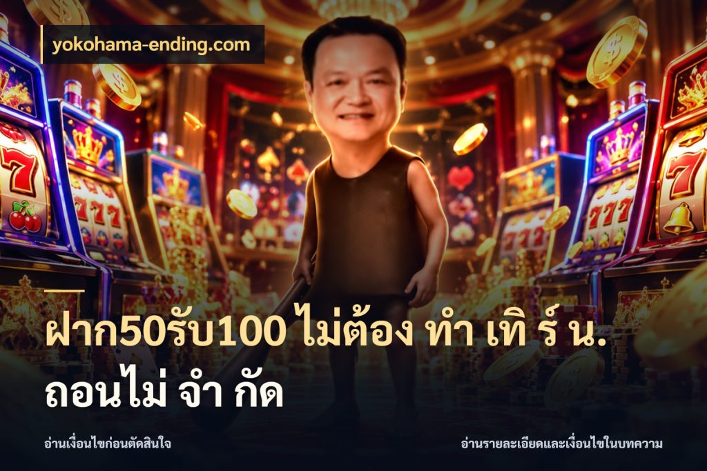 ฝาก50รับ100 ไม่ต้อง ทํา เทิ ร์ น. ถอนไม่ จํา กัด สนุกกับตัวเลือกโปรในสไตล์ของคุณ สไตล์ yokohama-ending.com