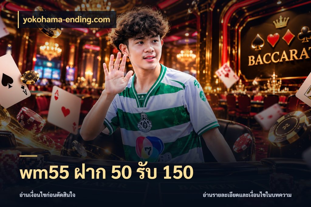 wm55 ฝาก 50 รับ 150 โปรกับเกมที่ชอบเลือกให้ตรงสไตล์ กับ yokohama-ending.com