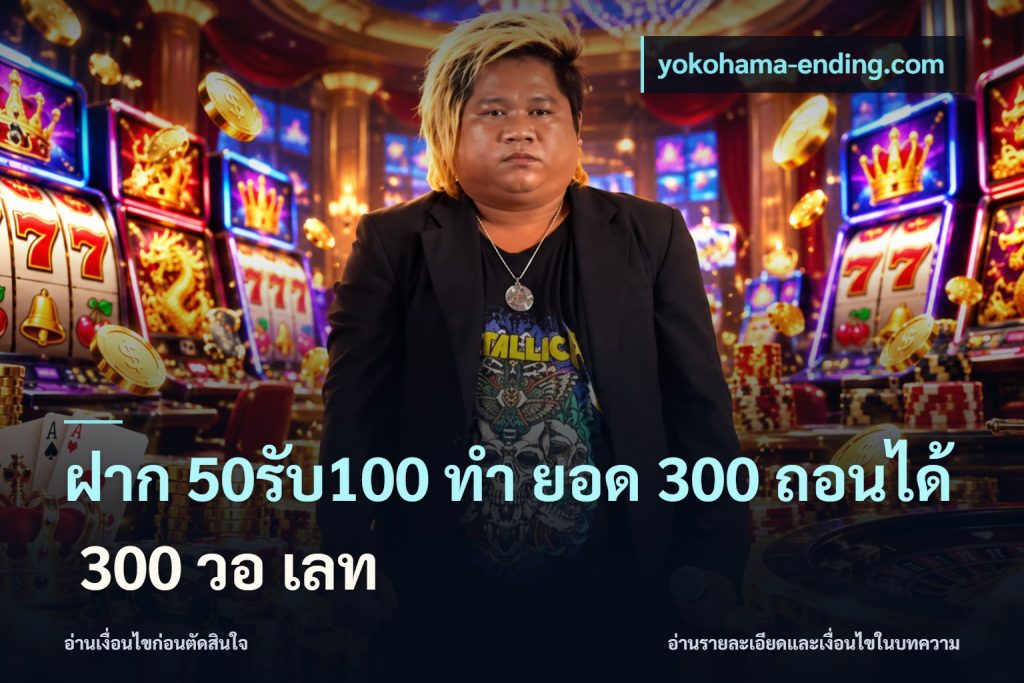 ฝาก 50รับ100 ทํา ยอด 300 ถอนได้ 300 วอ เลท