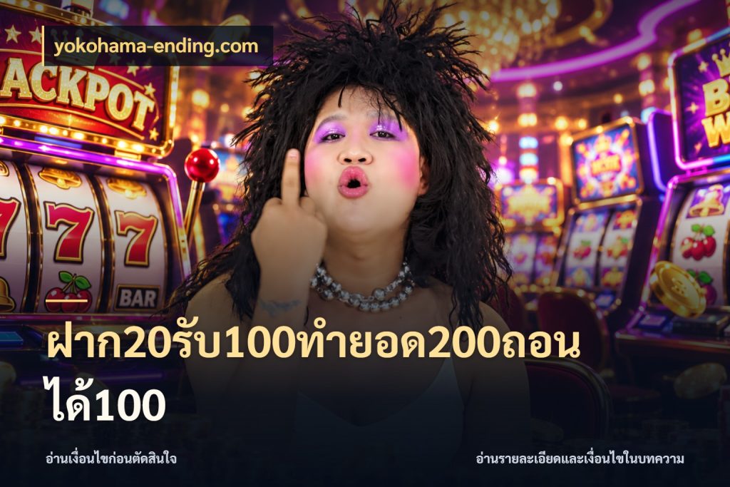 ฝาก20รับ100ทํายอด200ถอนได้100 yokohama-ending.com จับประเด็นยอดรับก่อนเลือกความสนุก