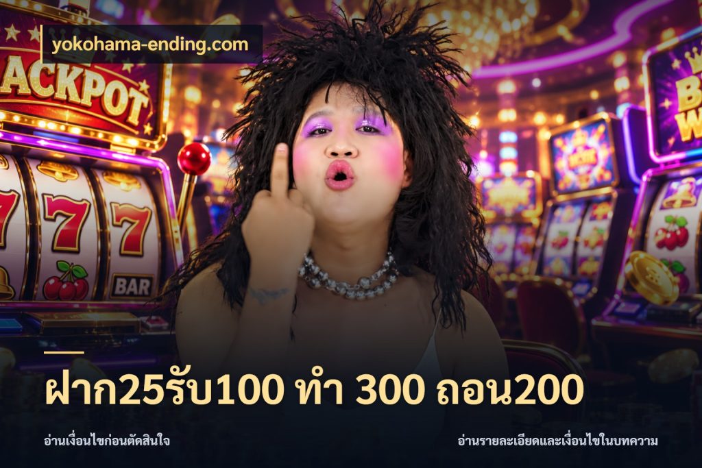 ฝาก25รับ100 ทํา 300 ถอน200 สายโบนัสเลือกจังหวะสนุกได้อย่างไร กับ yokohama-ending.com