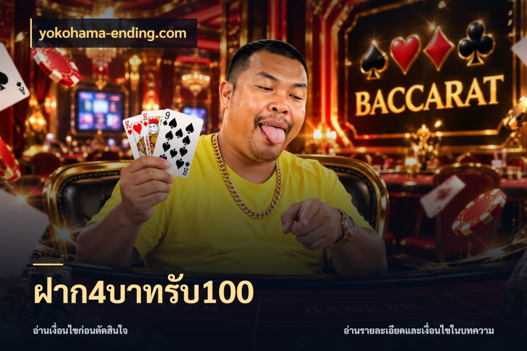 ฝาก4บาทรับ100 จับคู่โบนัสกับสไตล์เกมที่ชอบ กับ yokohama-ending.com