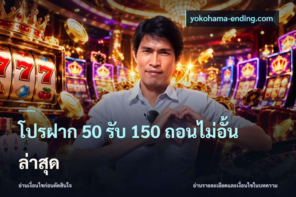 โปรฝาก 50 รับ 150 ถอนไม่อั้นล่าสุด
