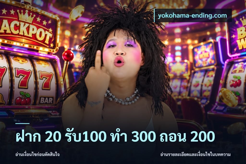 ฝาก 20 รับ100 ทํา 300 ถอน 200