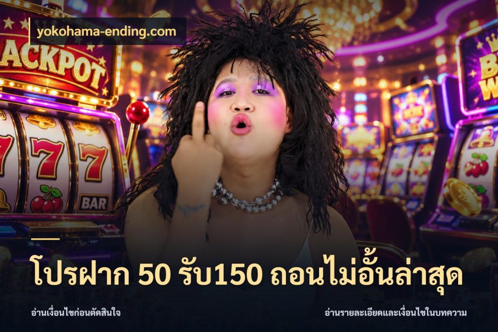 โปรฝาก 50 รับ150 ถอนไม่อั้นล่าสุด รูปแบบโบนัสกับสิทธิ์ของสายเกม กับ yokohama-ending.com
