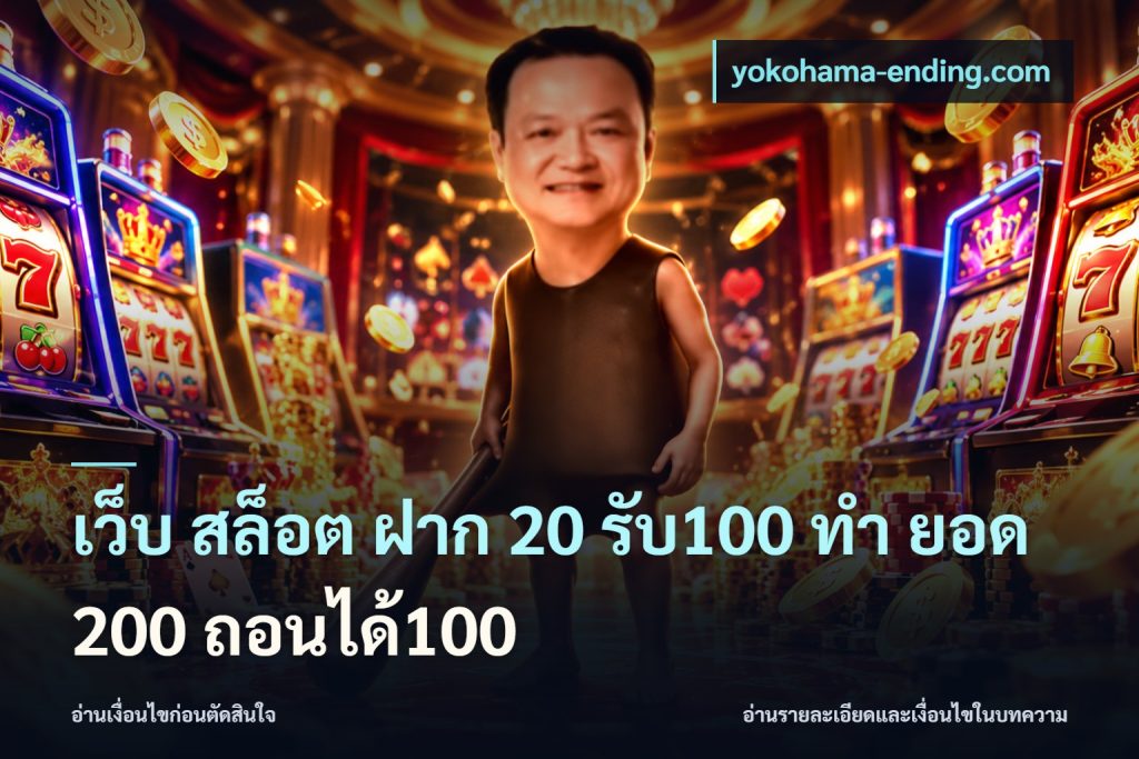 เว็บ สล็อต ฝาก 20 รับ100 ทํา ยอด 200 ถอนได้100