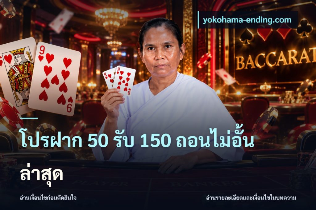 โปรฝาก 50 รับ 150 ถอนไม่อั้น ล่าสุด