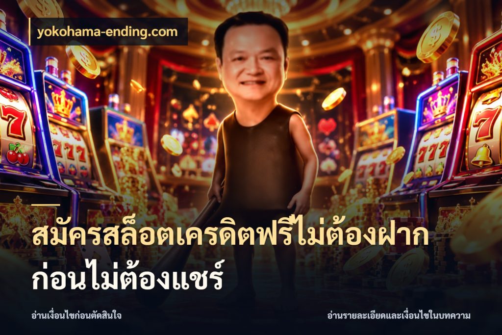 สมัครสล็อตเครดิตฟรีไม่ต้องฝากก่อนไม่ต้องแชร์ เลือกสไตล์ความสนุกจากรูปแบบเครดิต กับ yokohama-ending.com