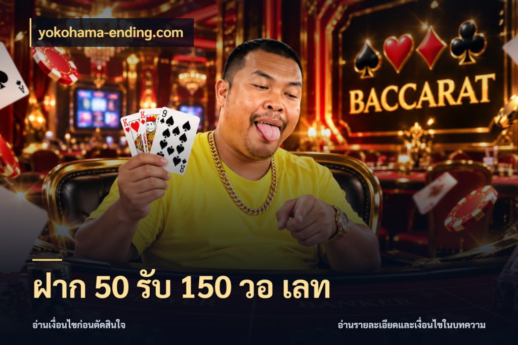 ฝาก 50 รับ 150 วอ เลท โปรกับเกมที่ชอบเลือกให้ตรงสไตล์ กับ yokohama-ending.com