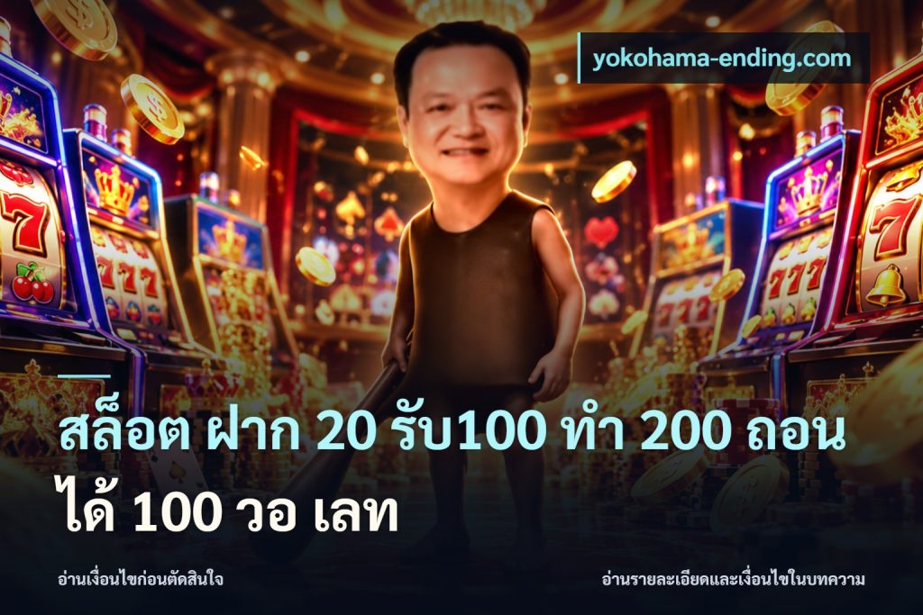 สล็อต ฝาก 20 รับ100 ทํา 200 ถอนได้ 100 วอ เลท