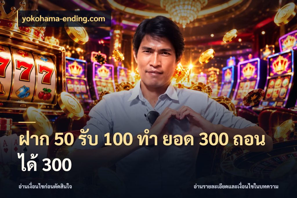 ฝาก 50 รับ 100 ทํา ยอด 300 ถอนได้ 300 yokohama-ending.com โปรกับเกมที่ชอบเลือกให้ตรงสไตล์