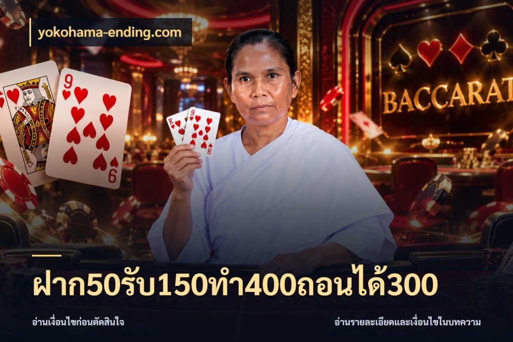 ฝาก50รับ150ทํา400ถอนได้300 yokohama-ending.com ยอดฝากและยอดรับในมุมของคนชอบลุ้น
