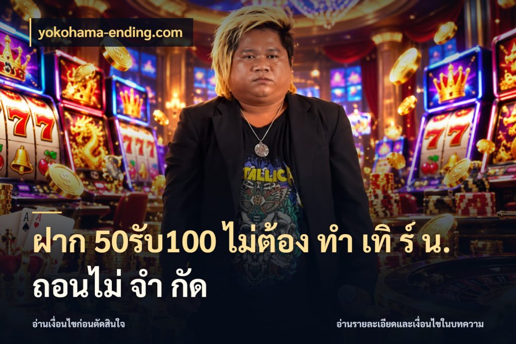 ฝาก 50รับ100 ไม่ต้อง ทํา เทิ ร์ น. ถอนไม่ จํา กัด จับคู่โบนัสกับสไตล์เกมที่ชอบ ในมุม yokohama-ending.com