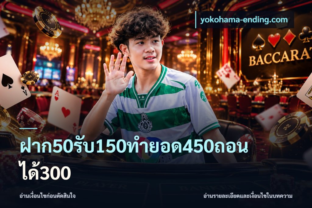 ฝาก50รับ150ทำยอด450ถอนได้300
