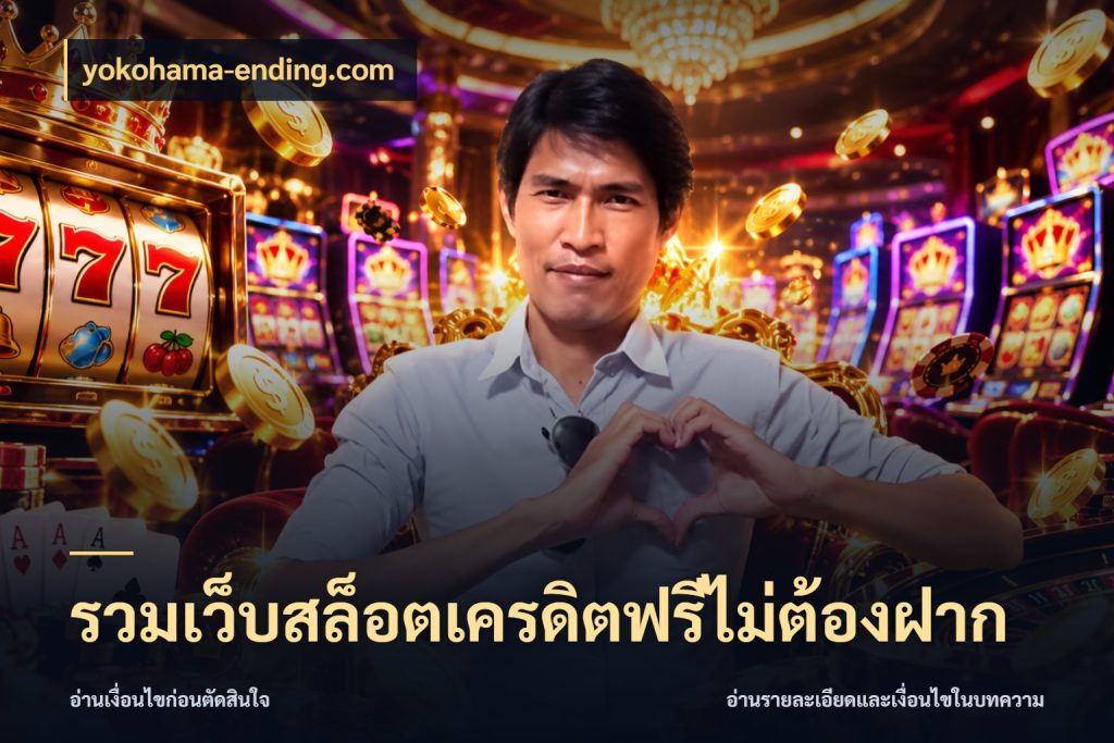 รวมเว็บสล็อตเครดิตฟรีไม่ต้องฝาก yokohama-ending.com สายโบนัสเลือกมุมเครดิตให้ตรงสไตล์
