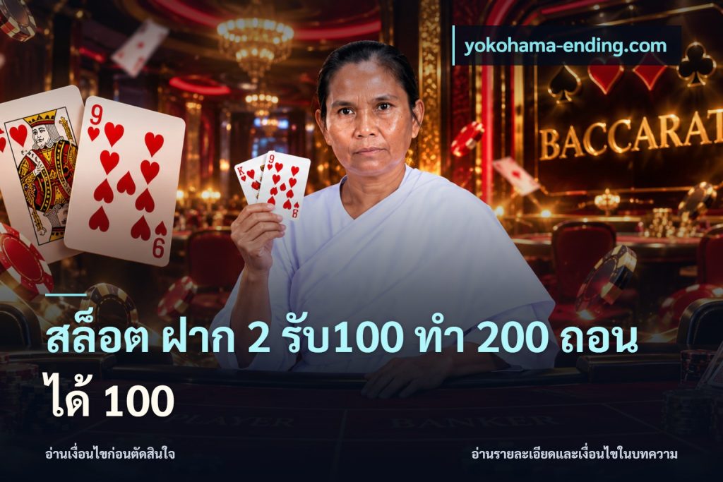 สล็อต ฝาก 2 รับ100 ทํา 200 ถอนได้ 100