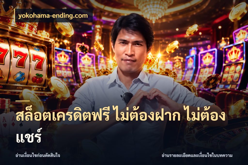 สล็อตเครดิตฟรี ไม่ต้องฝาก ไม่ต้องแชร์ เครดิตฟรีกับจังหวะลุ้นที่คุณเลือก ในมุม yokohama-ending.com