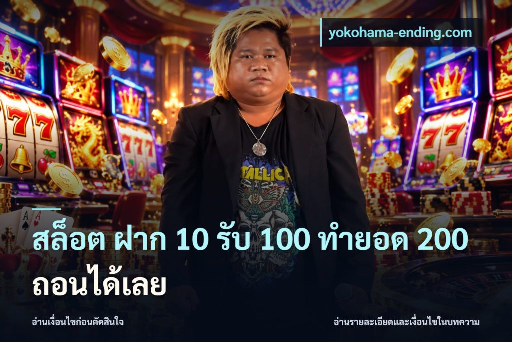 สล็อต ฝาก 10 รับ 100 ทำยอด 200 ถอนได้เลย
